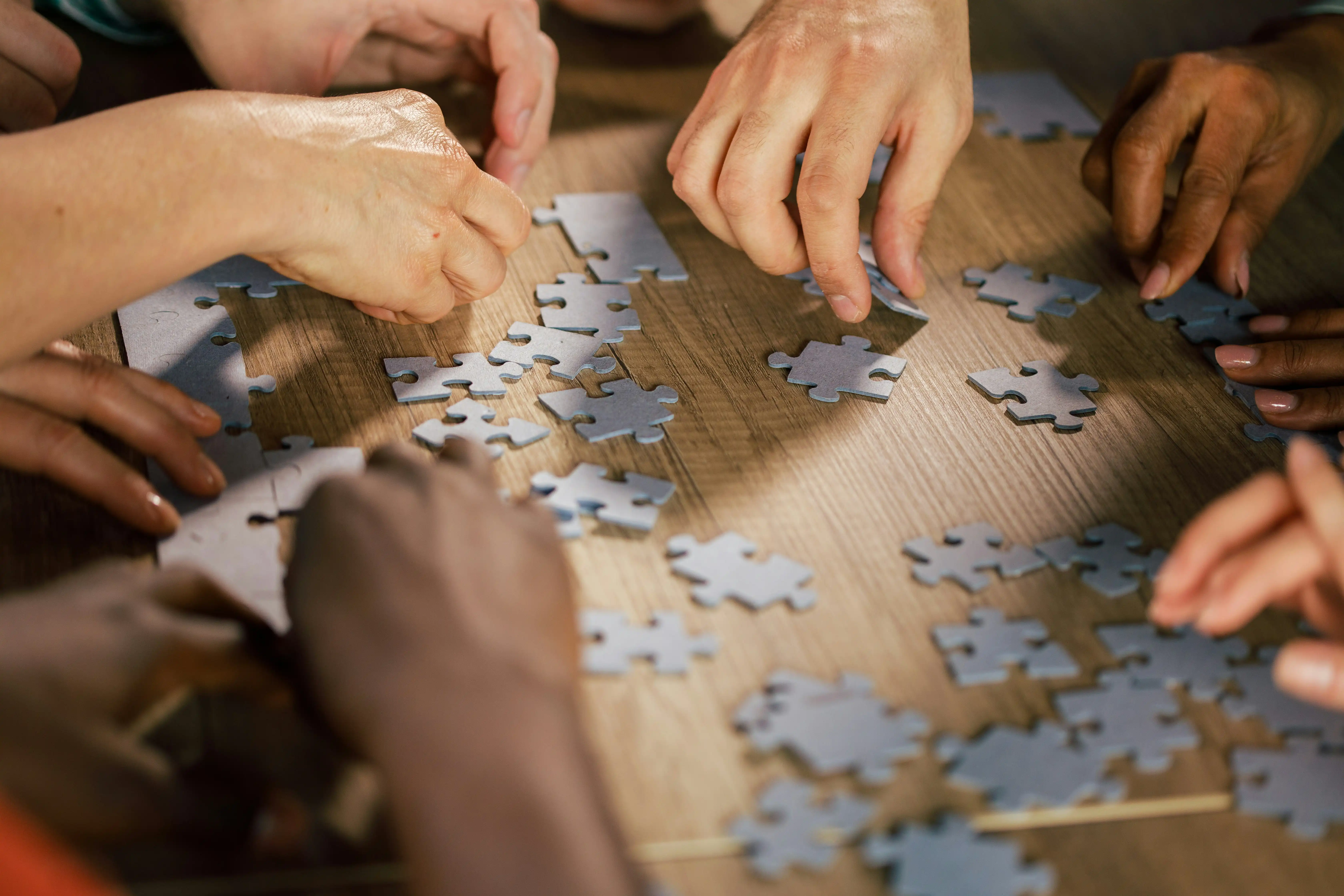 Puzzle als Teamspiel für Erwachsene